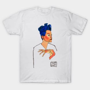 Egon Schiele "Blue Hair" T-Shirt